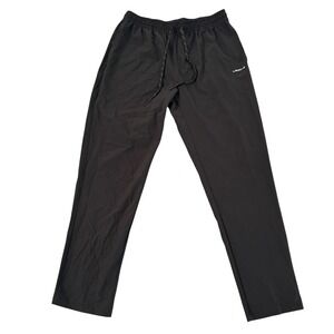 Layer 8 Large 29in Black Qwick-Dry Stretch Drawstring Training Mens Pants